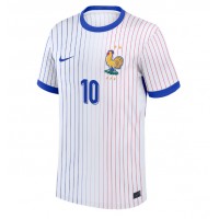 Camiseta Francia Kylian Mbappe #10 Segunda Equipación Replica Eurocopa 2024 mangas cortas